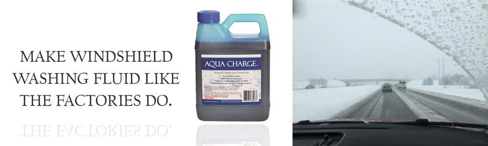 Aqua Charge Windshield Washer Ultra Concentrate 1 Quart Makes 55 Gallons Finished Product